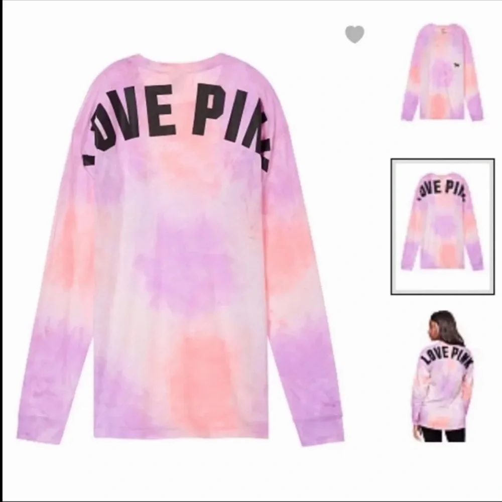 NWT VS PINK XS TIE DYE LONG SLEEVE TEE - Picture 2 of 4
